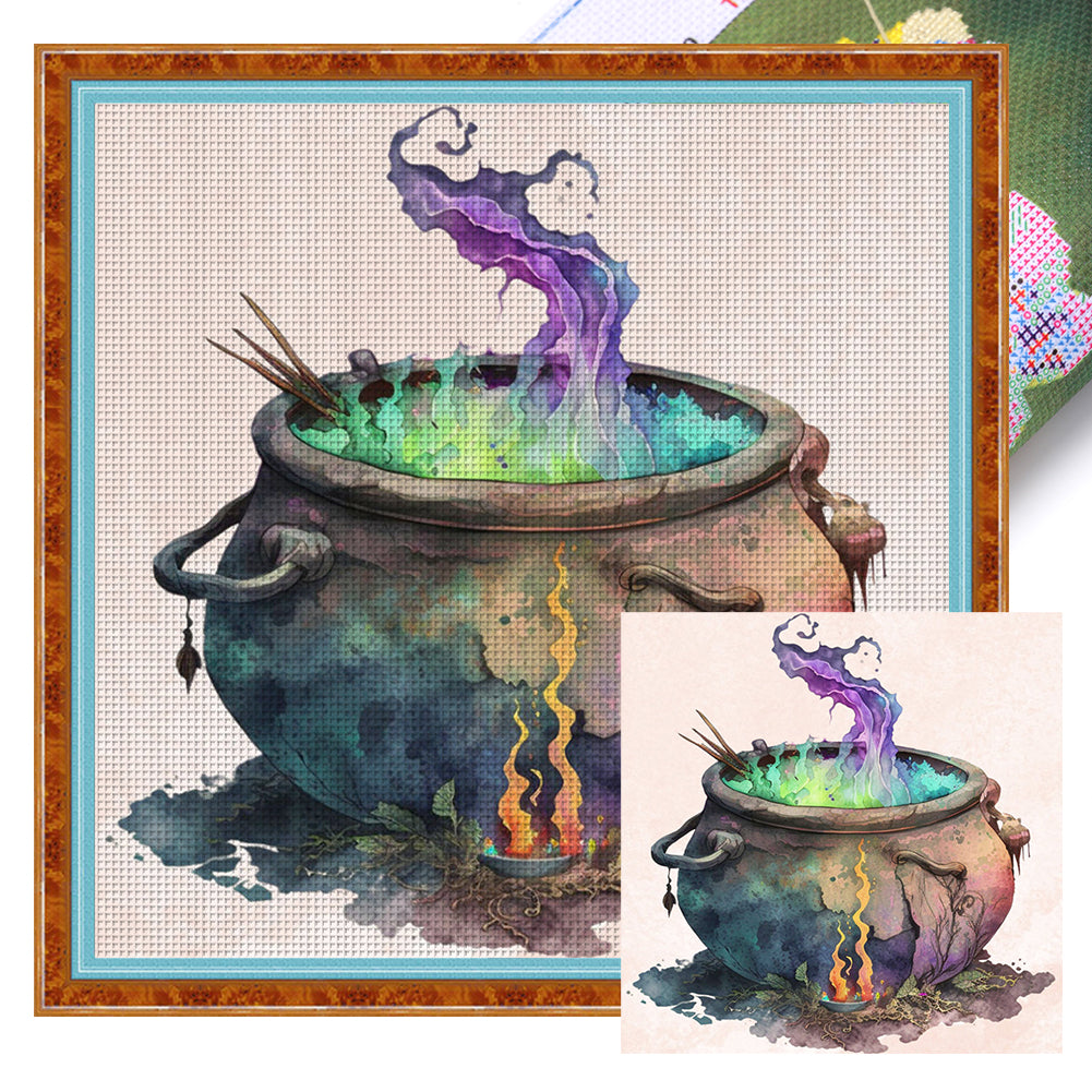 Witch'S Potion - 11CT Stamped Cross Stitch 50*50CM