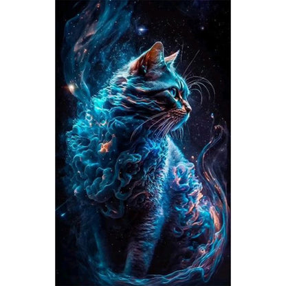 Galaxy Cat - Full Round AB Drill Diamond Painting 40*65CM