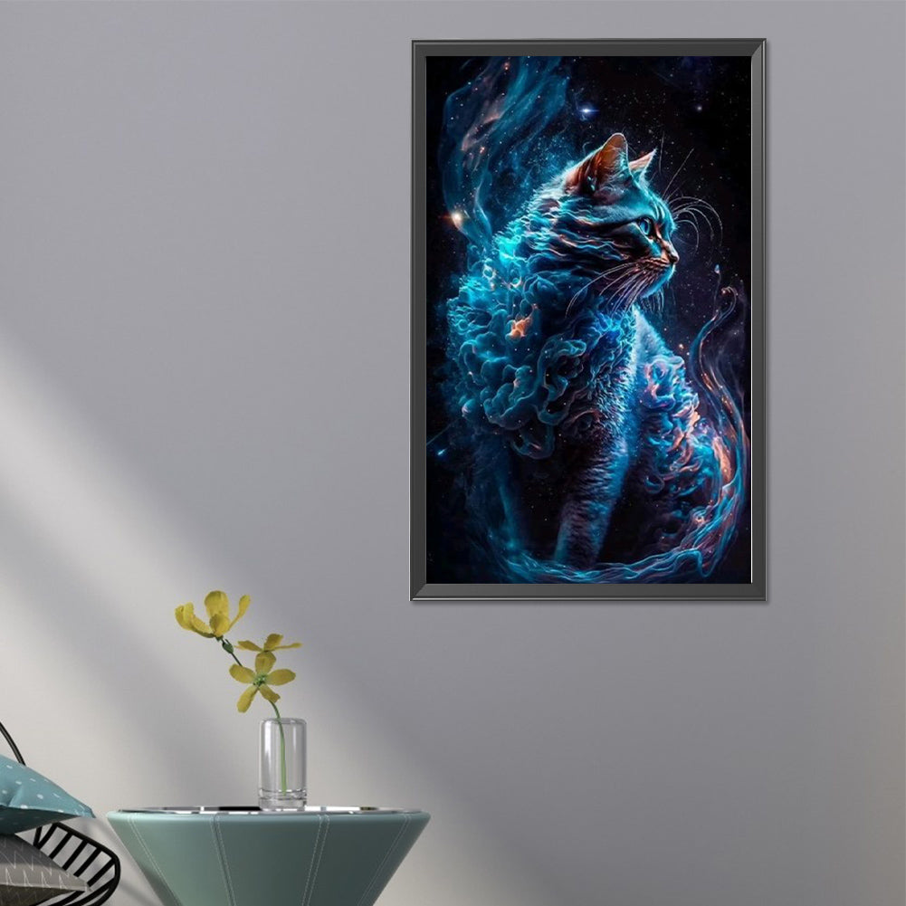 Galaxy Cat - Full Round AB Drill Diamond Painting 40*65CM