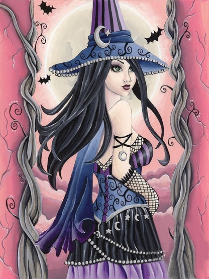Dimensional Witch - Full Round Drill Diamond Painting 40*50CM