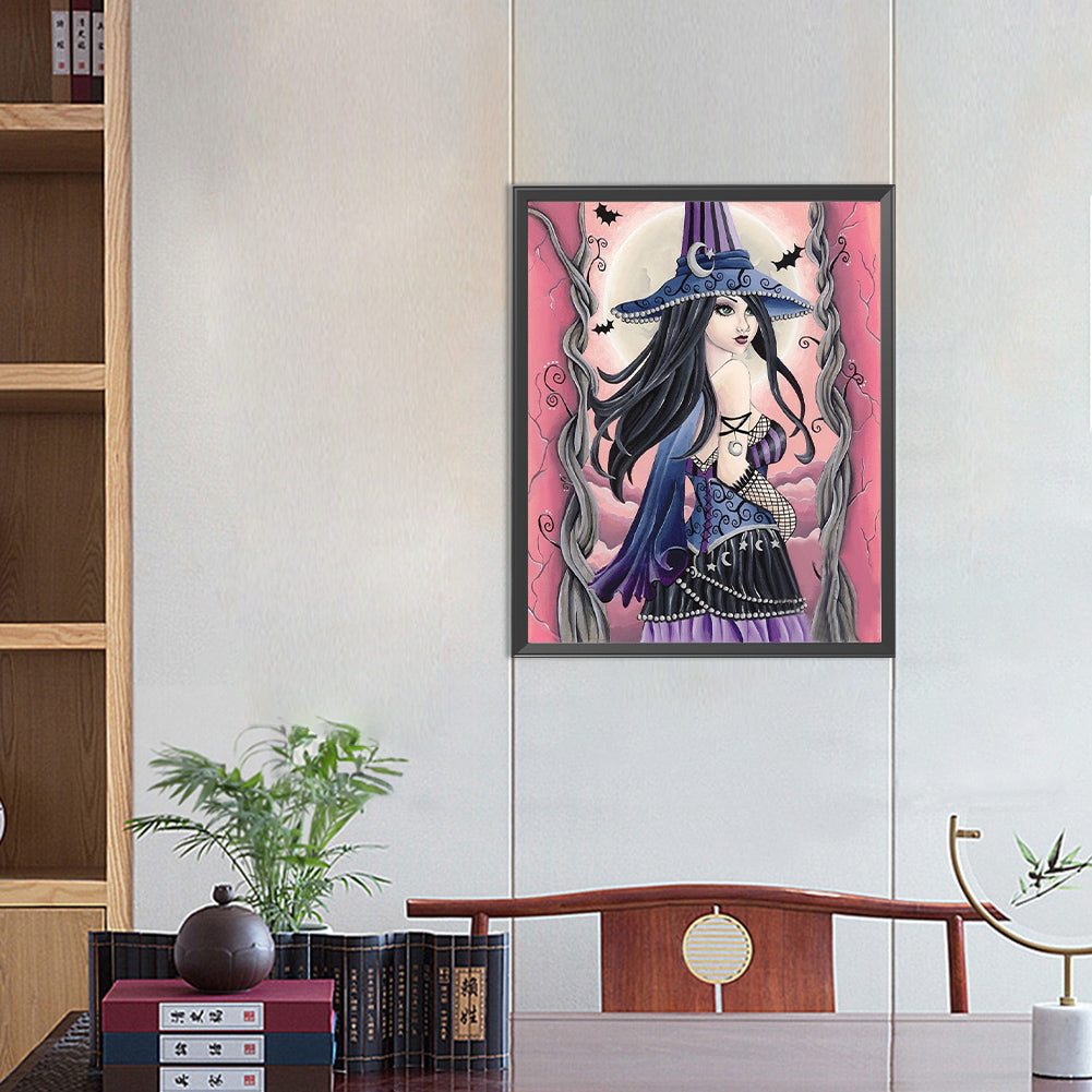 Dimensional Witch - Full Round Drill Diamond Painting 40*50CM
