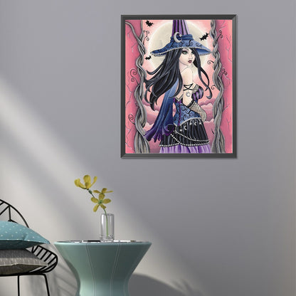 Dimensional Witch - Full Round Drill Diamond Painting 40*50CM