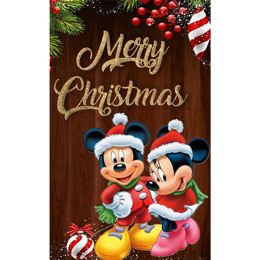 Mickey Mouse For Christmas - Full Round Drill Diamond Painting 30*50CM