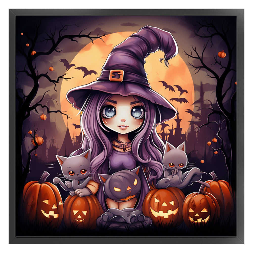 Halloween - 11CT Stamped Cross Stitch 50*50CM