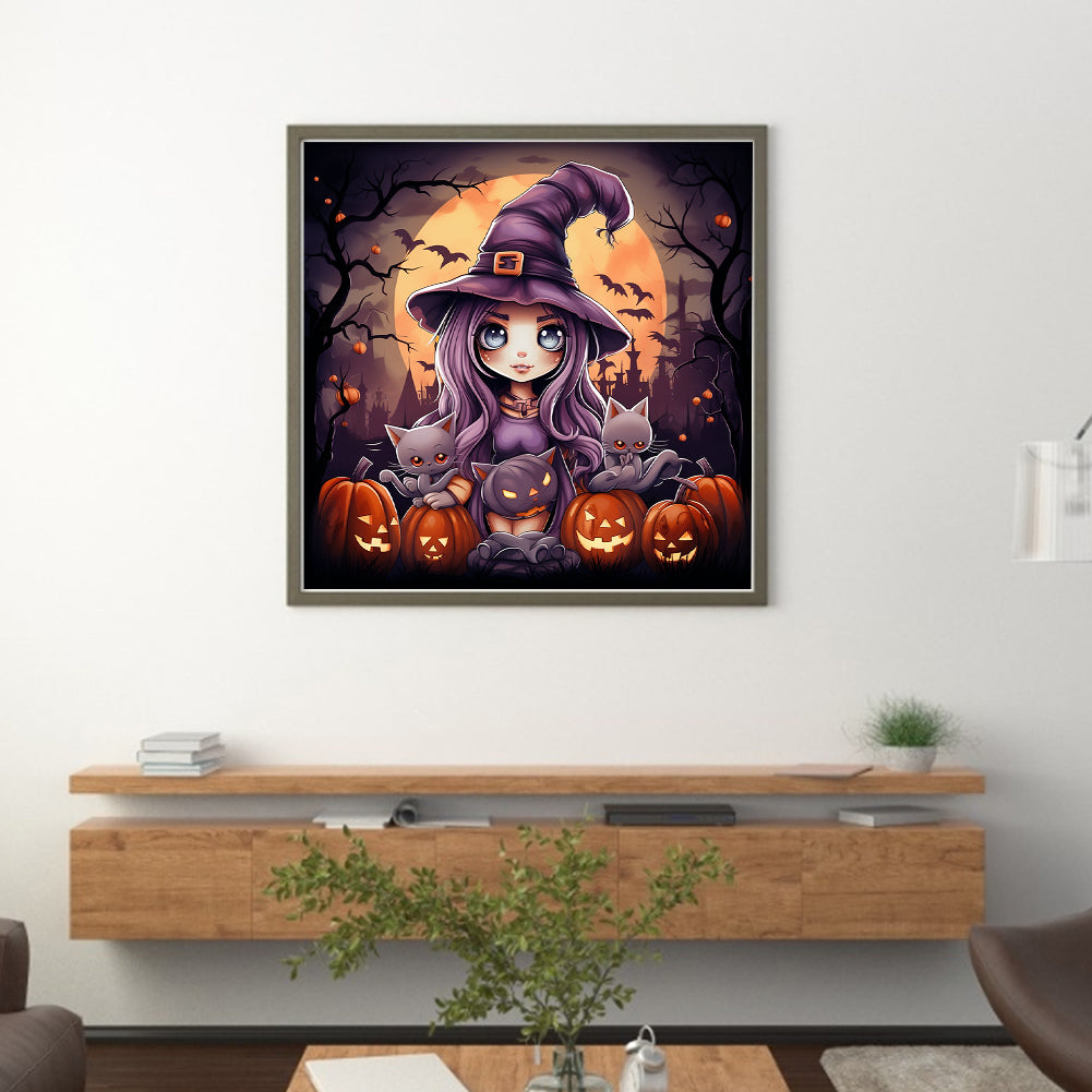 Halloween - 11CT Stamped Cross Stitch 50*50CM