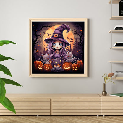 Halloween - 11CT Stamped Cross Stitch 50*50CM