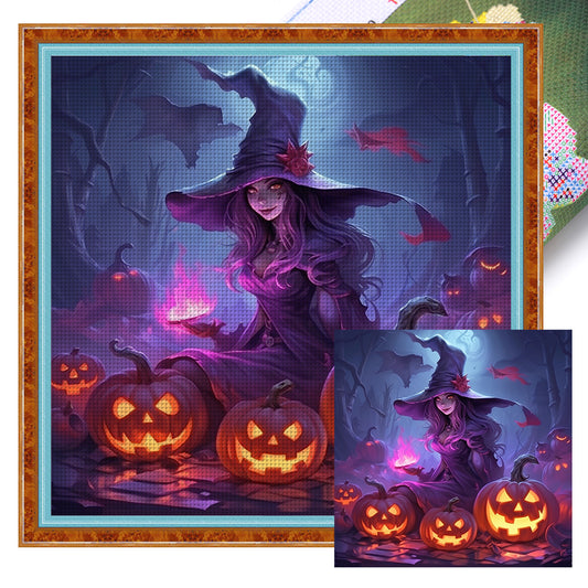 Halloween - 11CT Stamped Cross Stitch 50*50CM