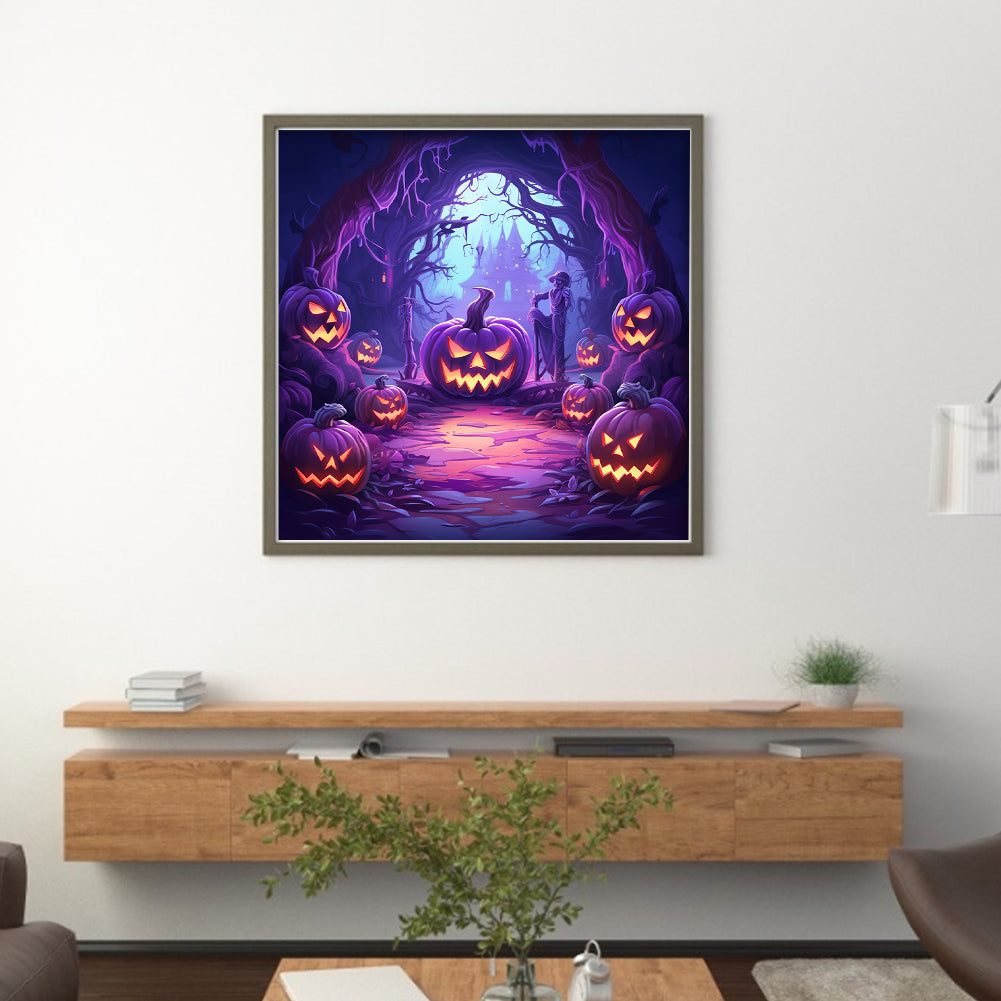 Halloween - 11CT Stamped Cross Stitch 50*50CM