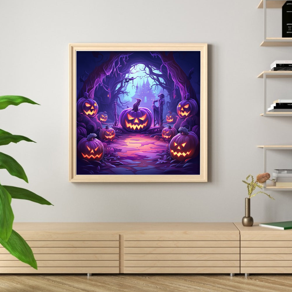 Halloween - 11CT Stamped Cross Stitch 50*50CM