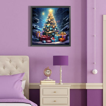 Winter Christmas Tree - Full Round Drill Diamond Painting 40*40CM