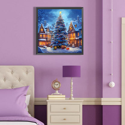 Winter Christmas Tree - Full Round Drill Diamond Painting 40*40CM