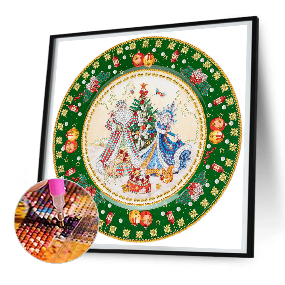 Christmas Wreath - Special Shaped Drill Diamond Painting 30*30CM