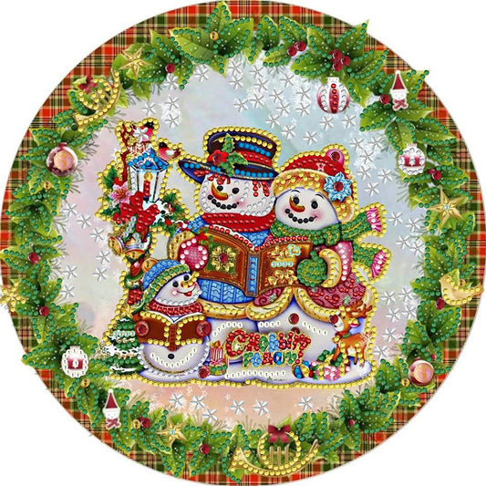 Christmas Wreath - Special Shaped Drill Diamond Painting 30*30CM