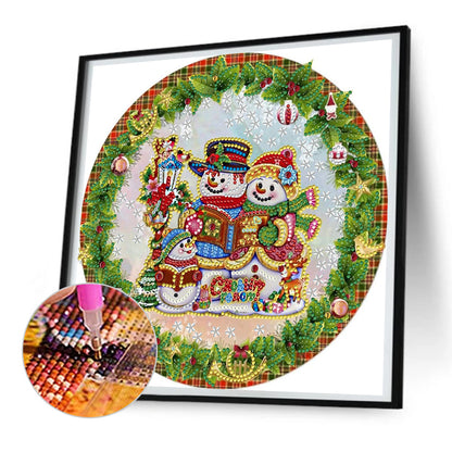 Christmas Wreath - Special Shaped Drill Diamond Painting 30*30CM