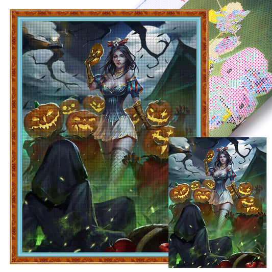 Halloween Witch - 11CT Stamped Cross Stitch 50*65CM