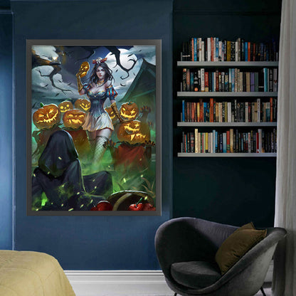Halloween Witch - 11CT Stamped Cross Stitch 50*65CM