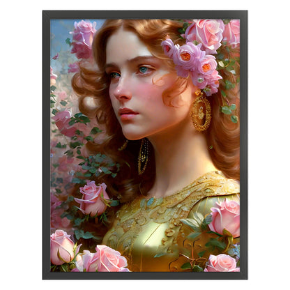 Flower Girl - 11CT Stamped Cross Stitch 50*65CM