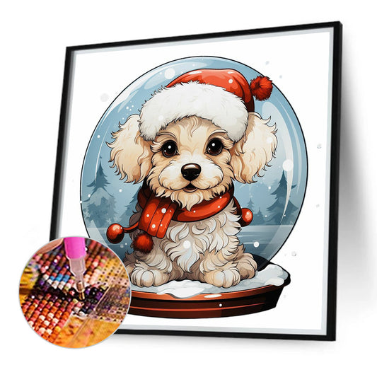 Crystal Ball Dog - Full Round Drill Diamond Painting 40*40CM