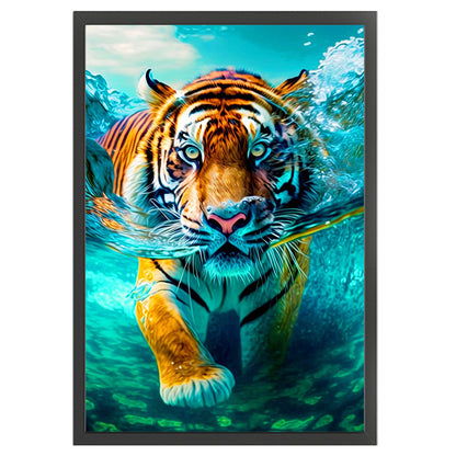 Tiger - 11CT Stamped Cross Stitch 50*70CM