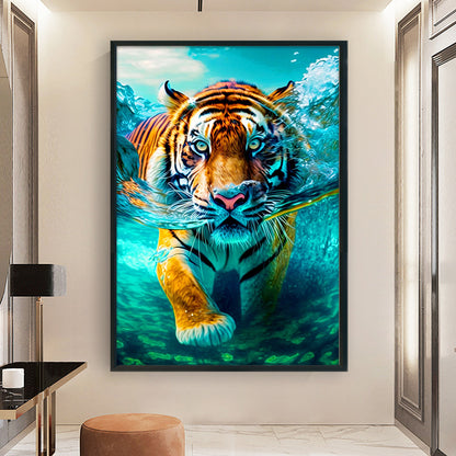 Tiger - 11CT Stamped Cross Stitch 50*70CM