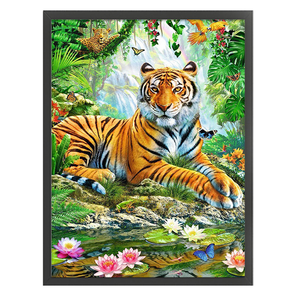 Tiger - 11CT Stamped Cross Stitch 45*60CM