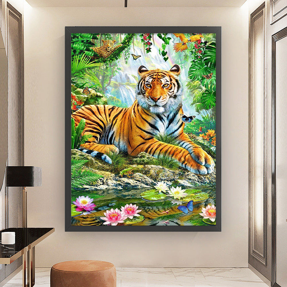 Tiger - 11CT Stamped Cross Stitch 45*60CM