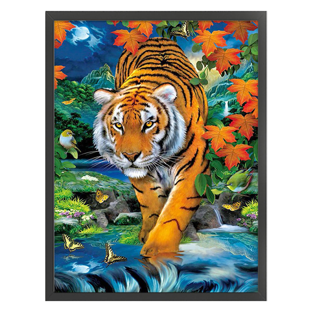 Tiger - 11CT Stamped Cross Stitch 45*60CM