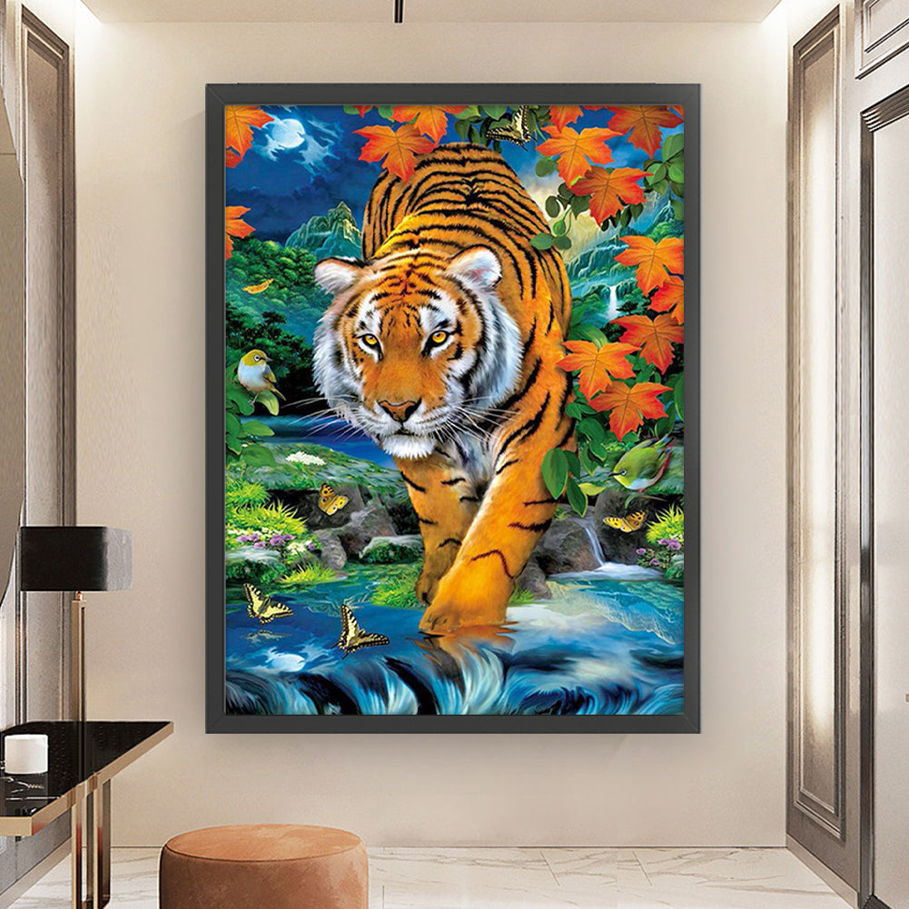 Tiger - 11CT Stamped Cross Stitch 45*60CM