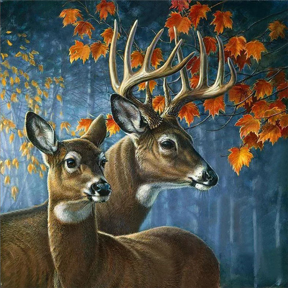 Deer - Full Round AB Drill Diamond Painting 40*40CM