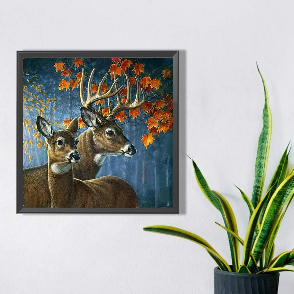 Deer - Full Round AB Drill Diamond Painting 40*40CM