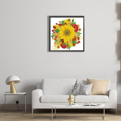 Sunflower - Special Shaped Drill Diamond Painting 30*30CM