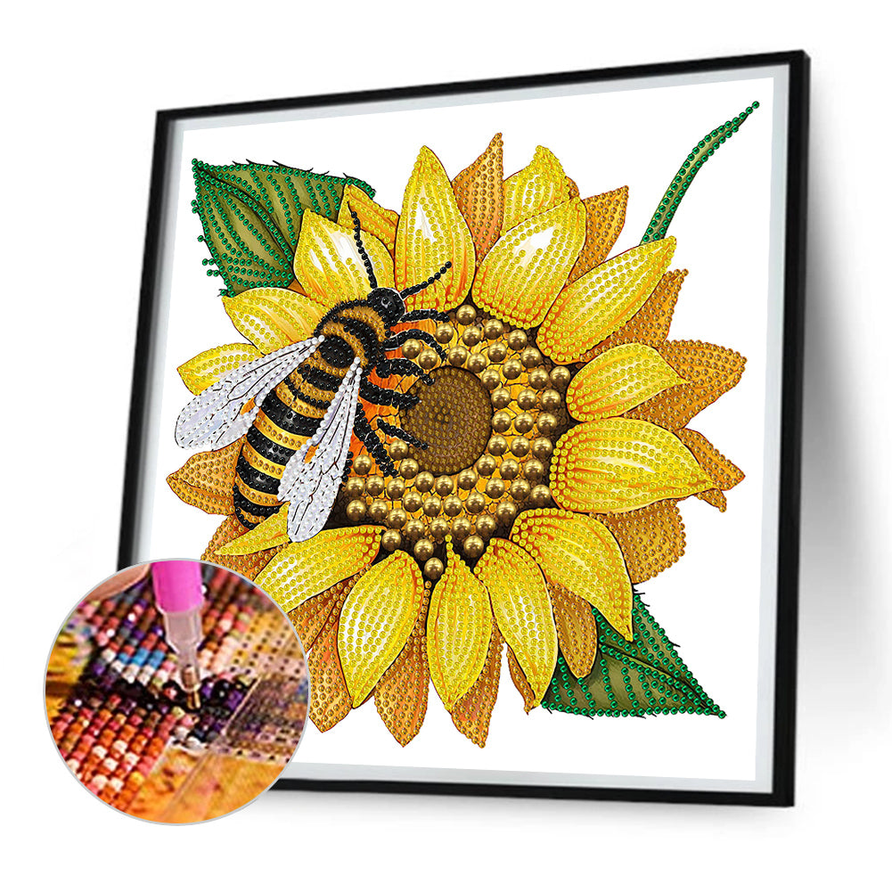 Sunflower - Special Shaped Drill Diamond Painting 30*30CM