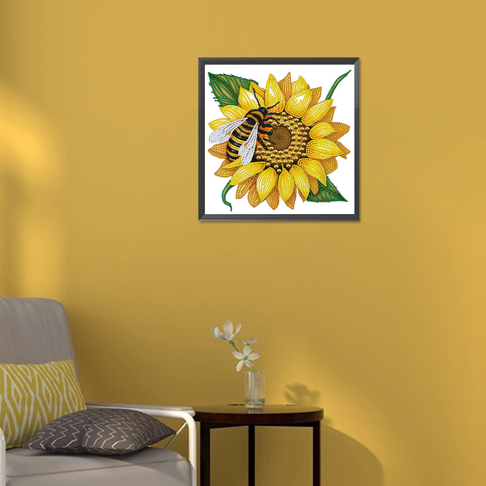 Sunflower - Special Shaped Drill Diamond Painting 30*30CM