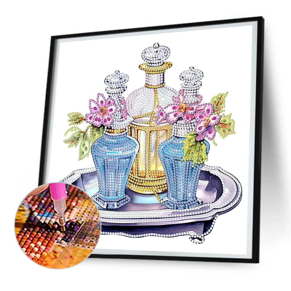 Exquisite Perfume - Special Shaped Drill Diamond Painting 30*30CM