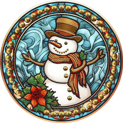 Christmas Snowman - Special Shaped Drill Diamond Painting 30*30CM