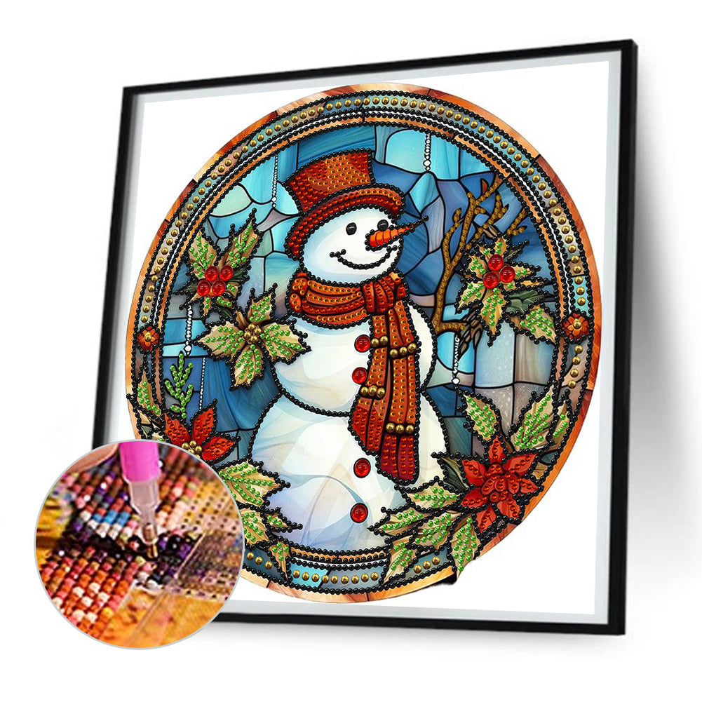 Christmas Snowman - Special Shaped Drill Diamond Painting 30*30CM