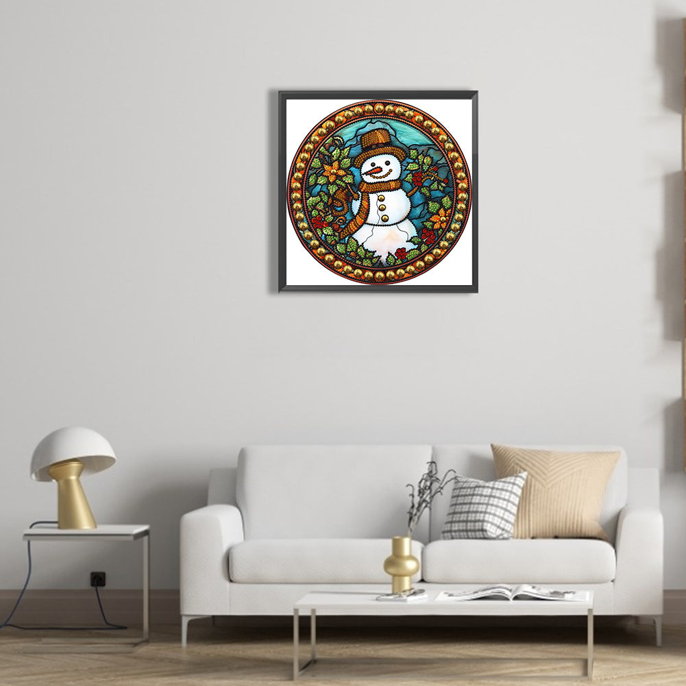 Christmas Snowman - Special Shaped Drill Diamond Painting 30*30CM