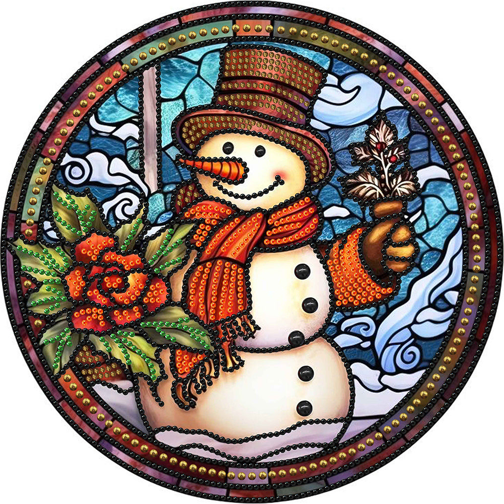 Christmas Snowman - Special Shaped Drill Diamond Painting 30*30CM