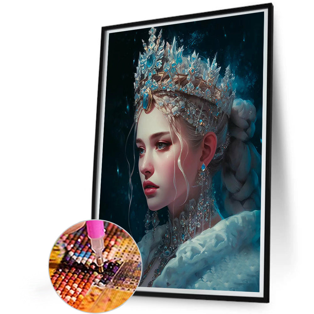 Crystal And Girl - Full Round Drill Diamond Painting 45*60CM