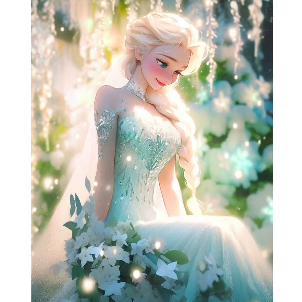 Frozen Princess Elsa - Full Round Drill Diamond Painting 40*50CM