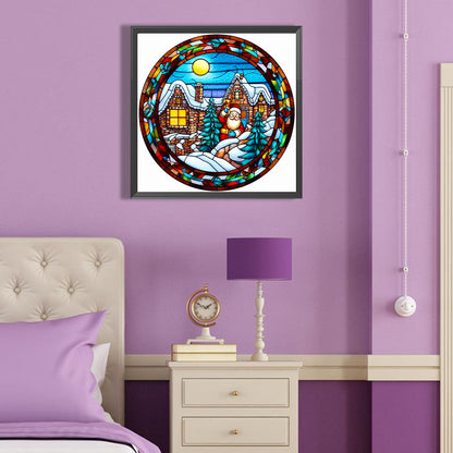 Santa Claus On Location - Full Round Drill Diamond Painting 40*40CM