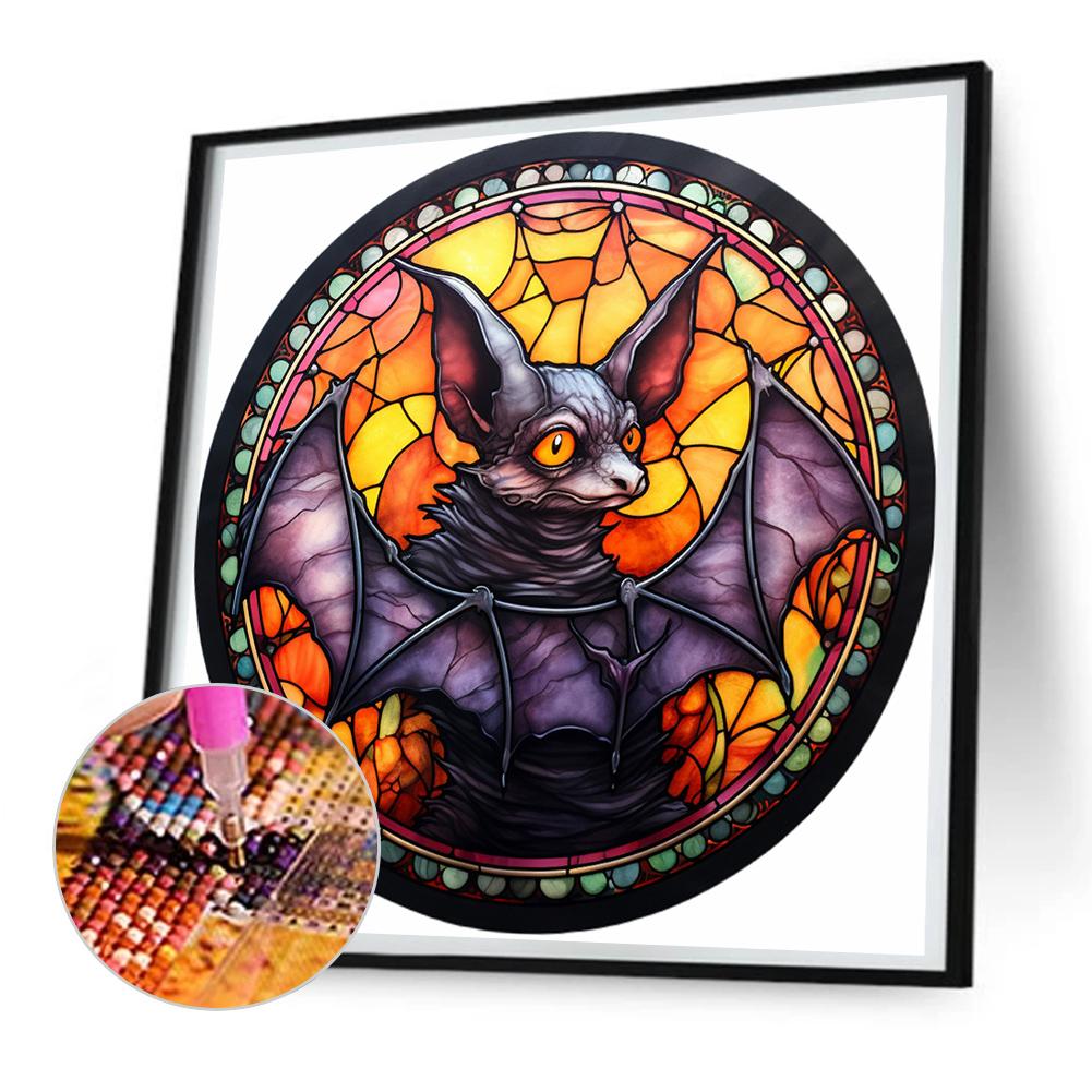 Halloween Glass Painting - Full Round Drill Diamond Painting 30*30CM