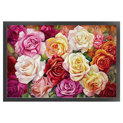 Roses - 11CT Stamped Cross Stitch 60*40CM