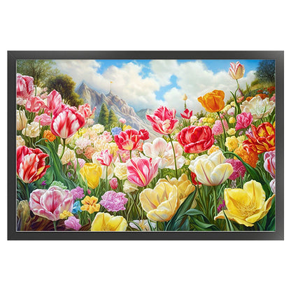 Tulip - 11CT Stamped Cross Stitch 60*40CM