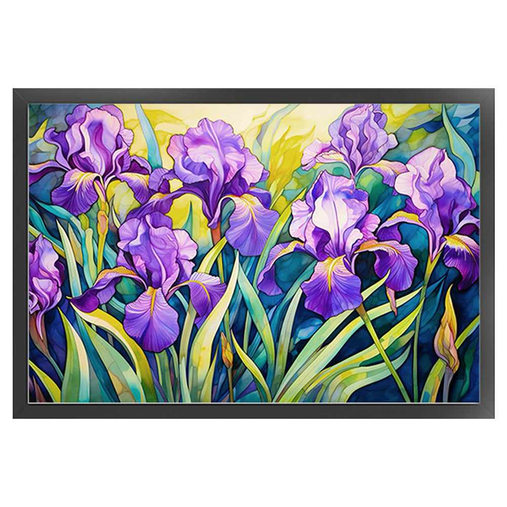 Iris - 11CT Stamped Cross Stitch 60*40CM