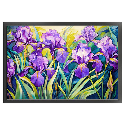 Iris - 11CT Stamped Cross Stitch 60*40CM