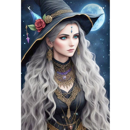 Witch - 11CT Stamped Cross Stitch 40*60CM