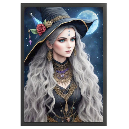 Witch - 11CT Stamped Cross Stitch 40*60CM