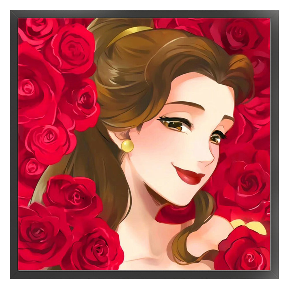 Disney Princess Belle - 11CT Stamped Cross Stitch 50*50CM