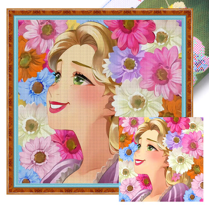 Disney Rapunzel - 11CT Stamped Cross Stitch 50*50CM